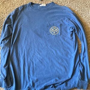 Morgan Row Blue Long Sleeve Tee